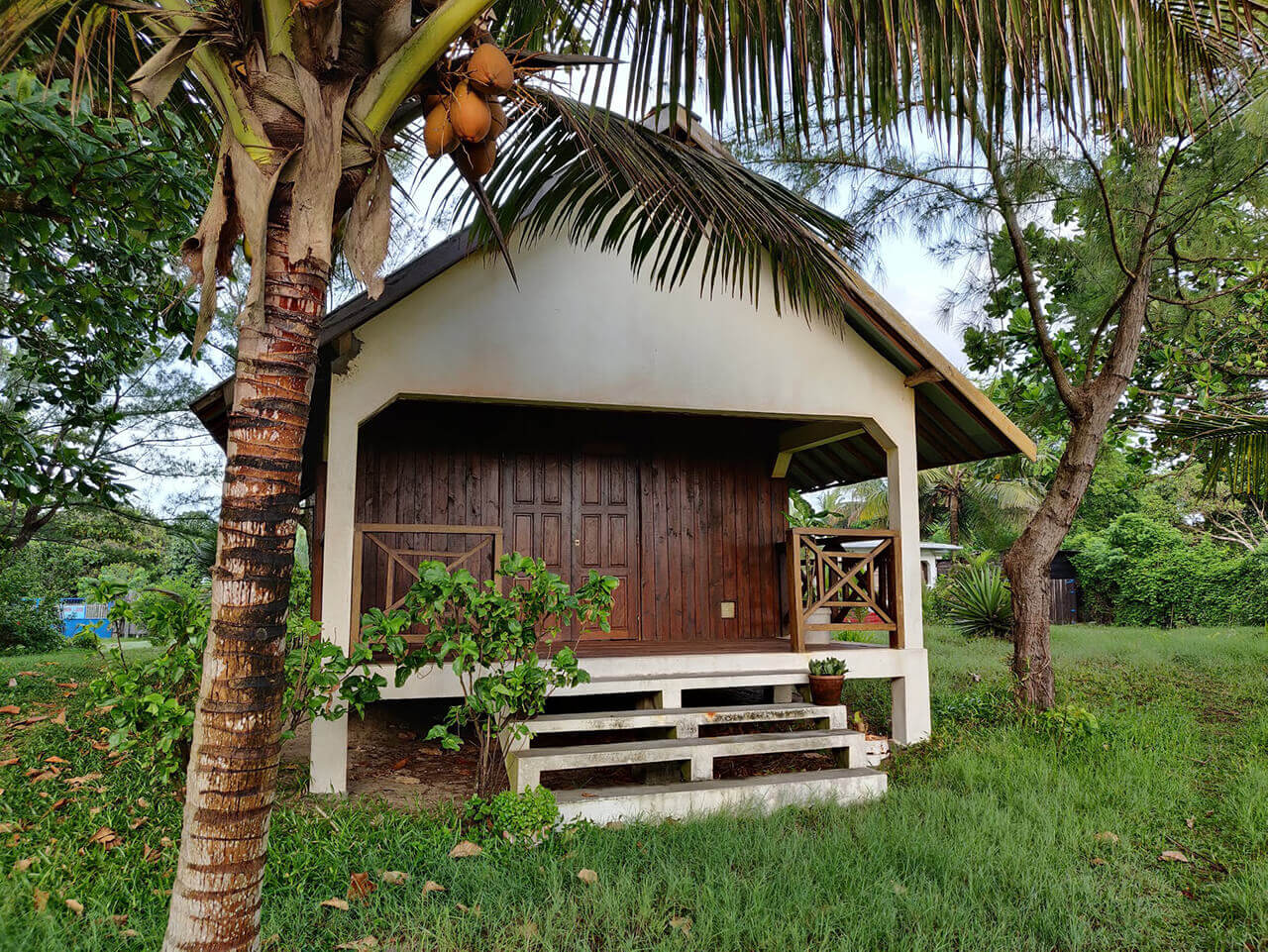 My beachside bungalow with views East on to the beach and Indian Ocean